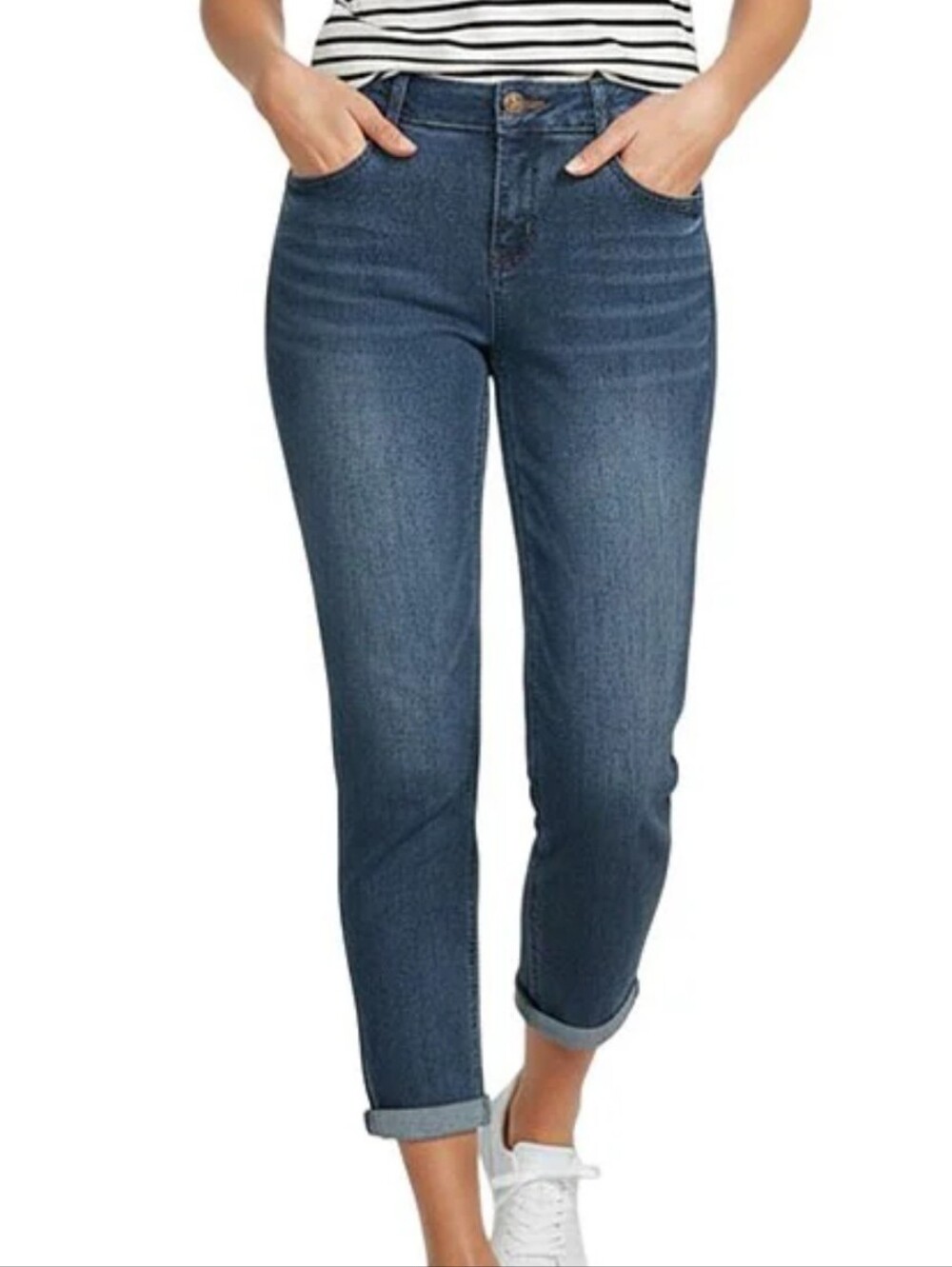 Gibson Latimer Perfect Fit Stretch Jeans Size 12 Medium Blue Wash